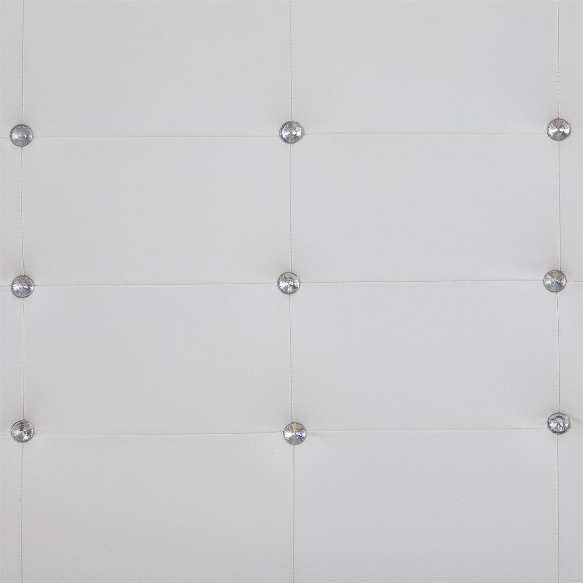 IDIMEX Lit double JOSY, 140 x 190 cm, capitonné avec sommier, revêtement synthétique