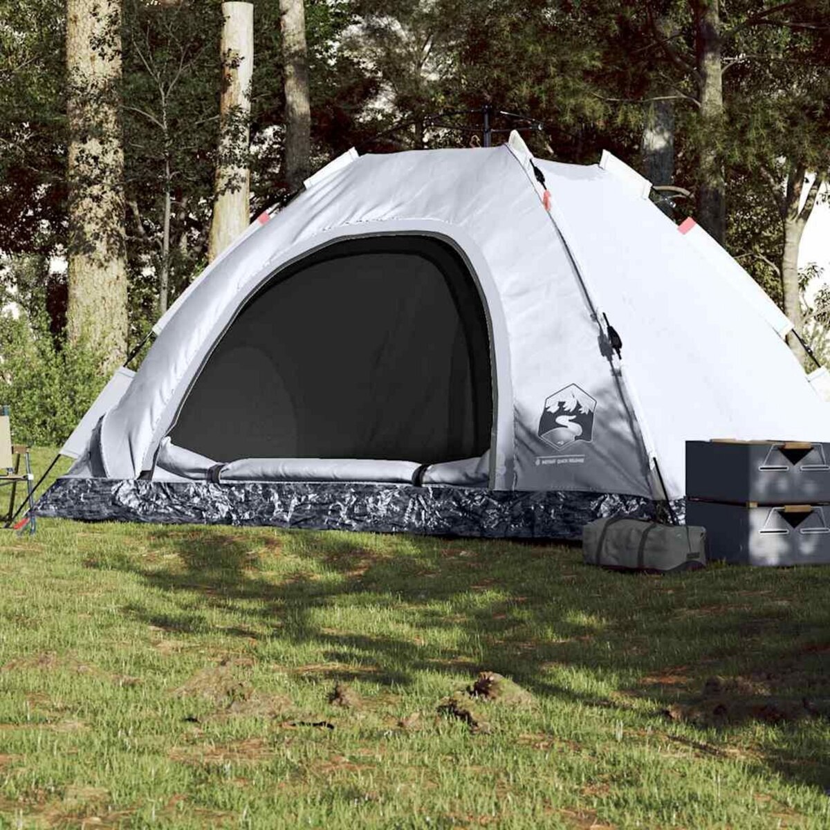 VIDAXL Tente de camping 5 personnes tissu occultant liberation rapide