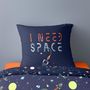 Voir la diapositive 2 : Dourev Housse de couette 140x200 I NEED SPACE+ taie 100% coton 52 fils