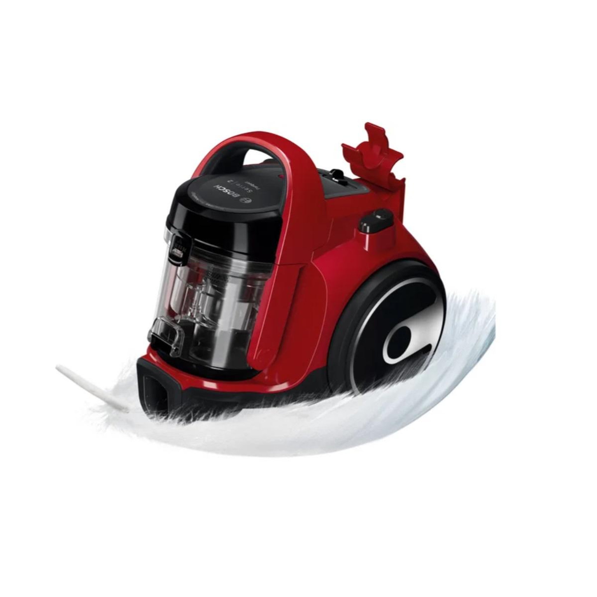 Voir la diapositive 4 : BOSCH Aspirateur sans sac 700 w 78db rouge - bgc05a322