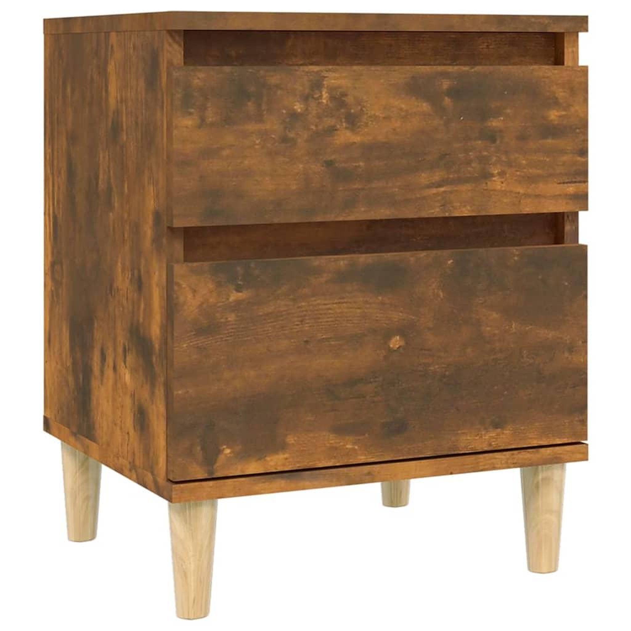 Voir la diapositive 5 : VIDAXL Tables de chevet 2 pcs Chene fume 40x35x50 cm