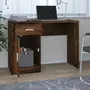 VIDAXL Bureau avec tiroir et armoire Chene fume 100x40x73 cm