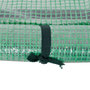 Voir la diapositive 6 : OUTSUNNY Serre de jardin tunnel serre à tomates dim. 2L x 1l x 0,8H m porte zippée enroulable bâche PE acier vert