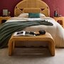 Voir la diapositive 6 : SWEEEK Banc. bout de lit en rotin naturel. 100cm. bords arrondis. L 100 x P 45 x H 40cm