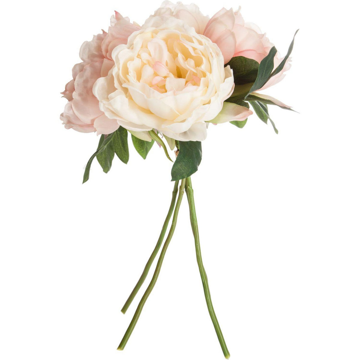TOILINUX Lot 2x Bouquet de fleurs artificielles - H. 30 cm - Rose