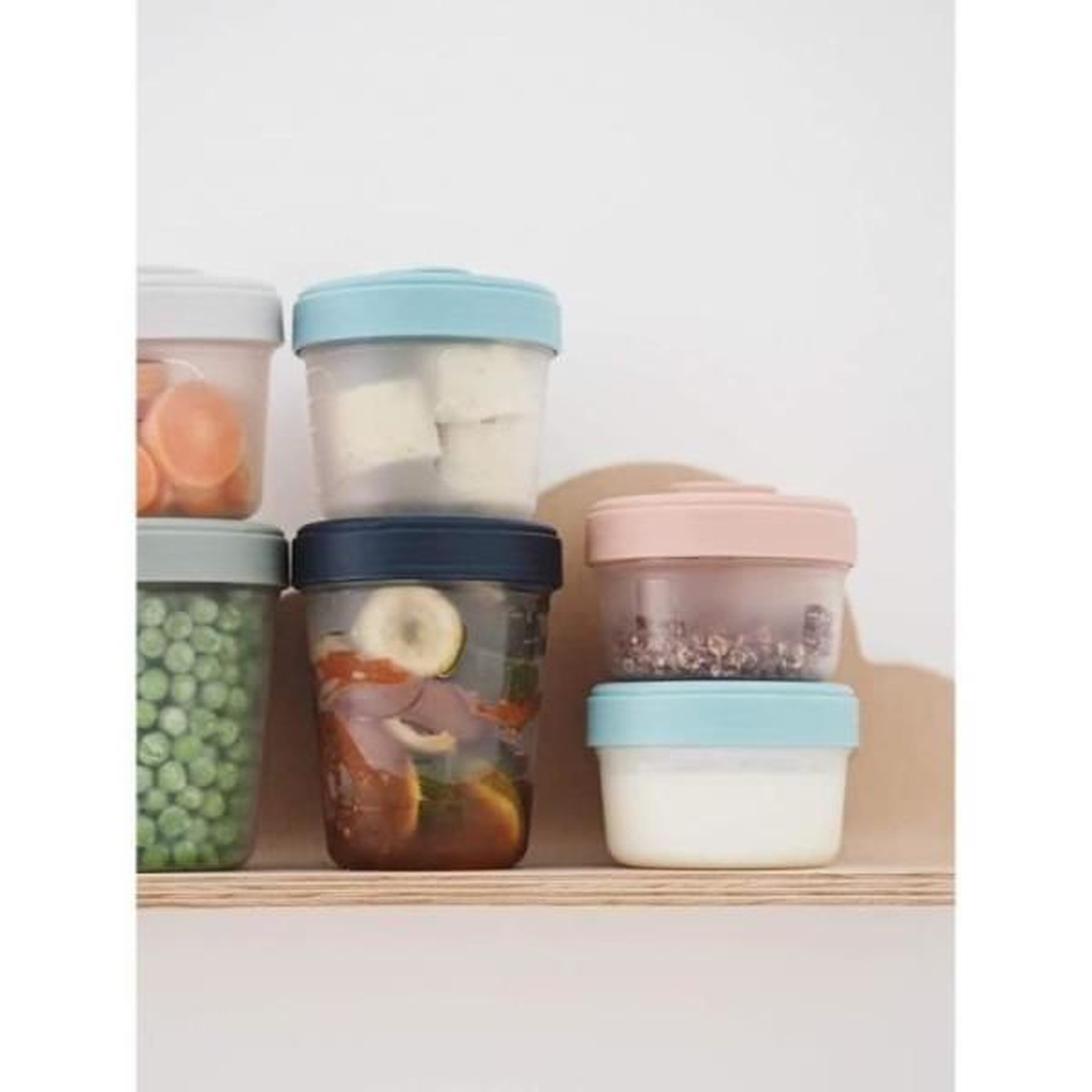 Voir la diapositive 6 : BEABA BEABA, Set 2eme age 8 portions clip de conservation - 4x150ml + 4x250ml