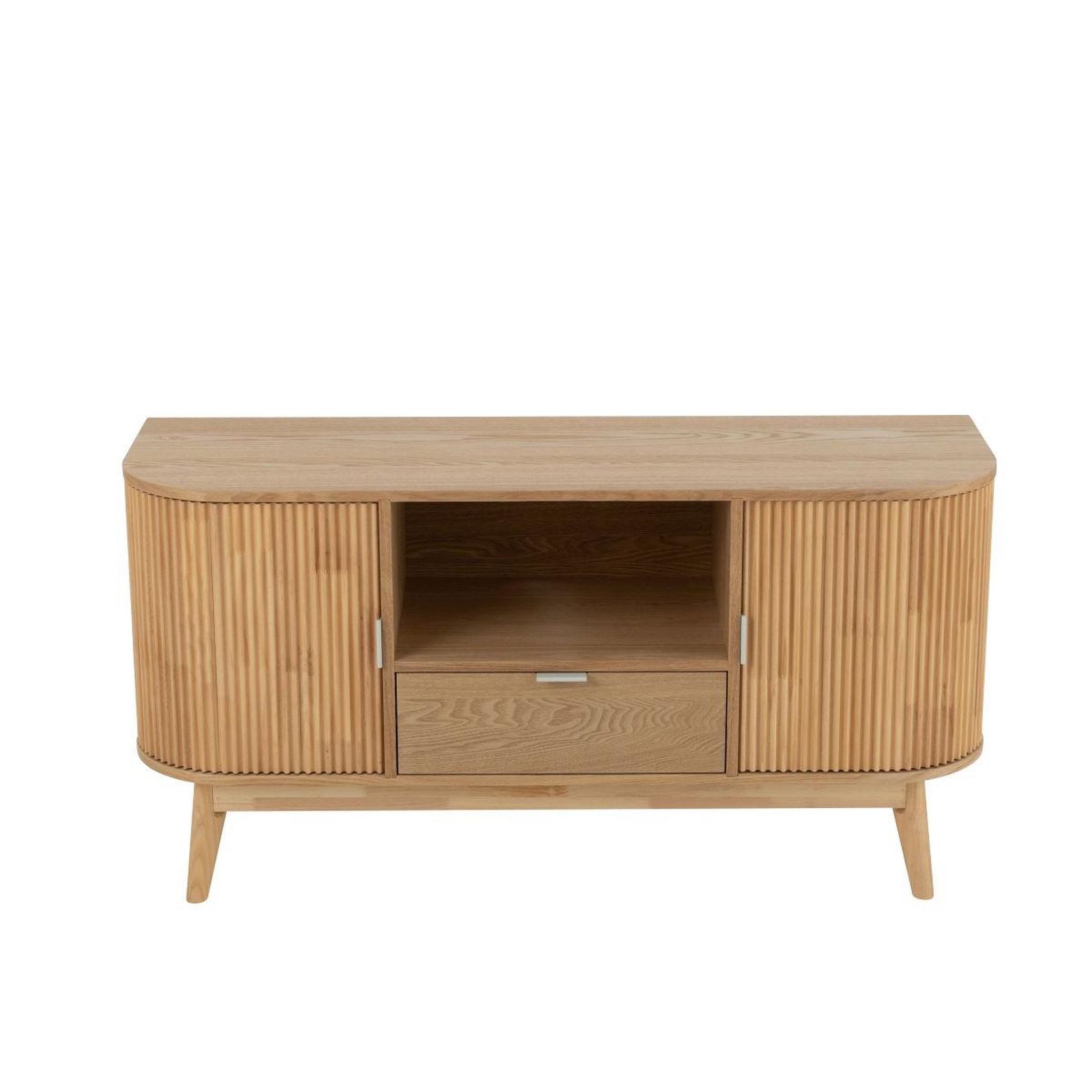 Voir la diapositive 2 : J-LINE Meuble tv en bois  alta  120cm naturel