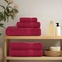 Voir la diapositive 3 : VIDAXL Serviettes d invité 4 pcs bordeaux 30x50 cm 360 g m² 100% coton