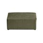 Voir la diapositive 6 : BEST MOBILIER Topaze - pouf - en velours côtelé plat