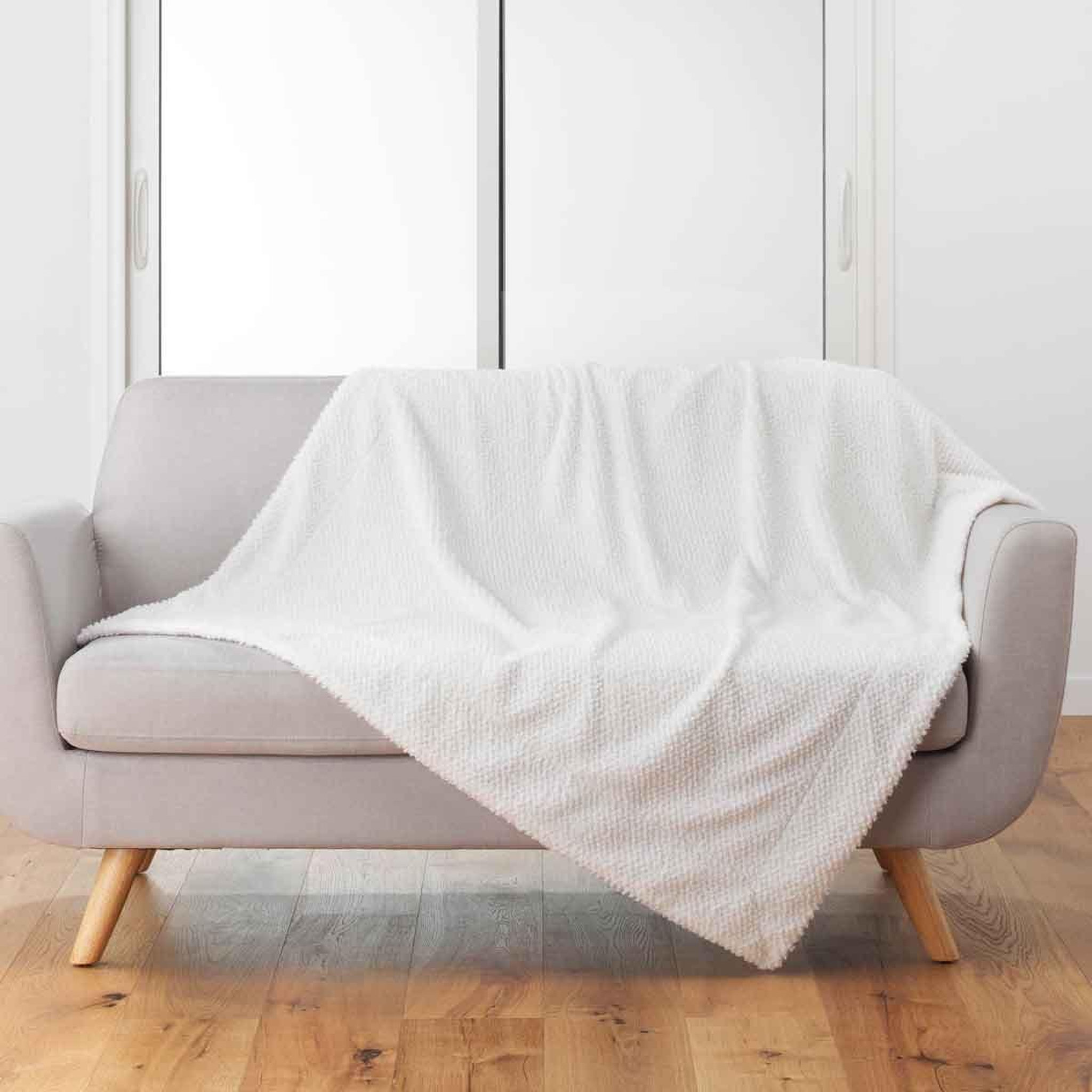 Douceur d'Intérieur Plaid imitation fourrure  icerbeg  180x220cm naturel