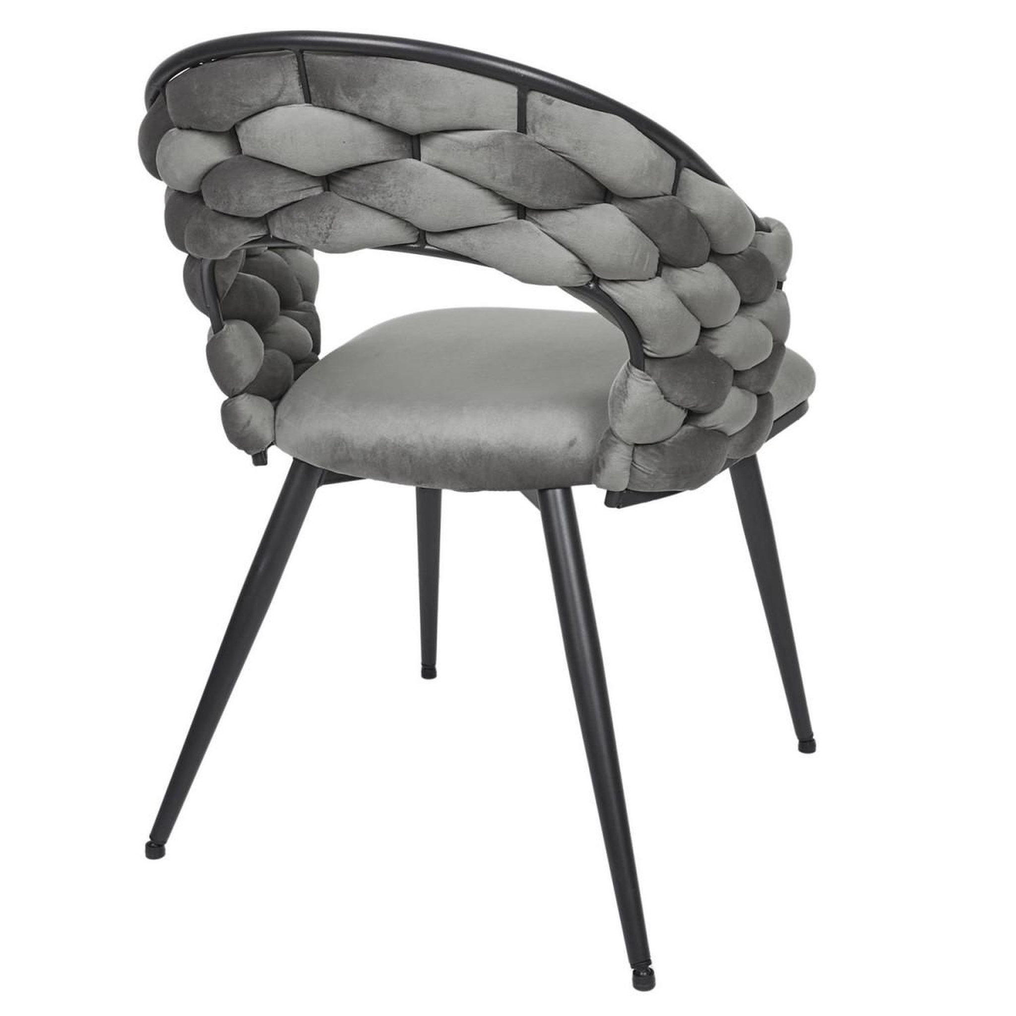 Voir la diapositive 6 : The Home Deco Factory Lot de 2 chaises design  salyer  82cm gris