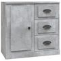 Voir la diapositive 2 : VIDAXL Buffet gris beton 70x35,5x67,5 cm bois d'ingenierie