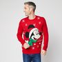 Voir la diapositive 1 : INEXTENSO Pull de noël rouge homme