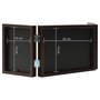 Voir la diapositive 6 : VIDAXL Cadre photo depliable Marron fonce 22x15 cm+2x(10x15 cm)