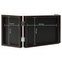 Voir la diapositive 6 : VIDAXL Cadre photo depliable Marron fonce 22x15 cm+2x(10x15 cm)