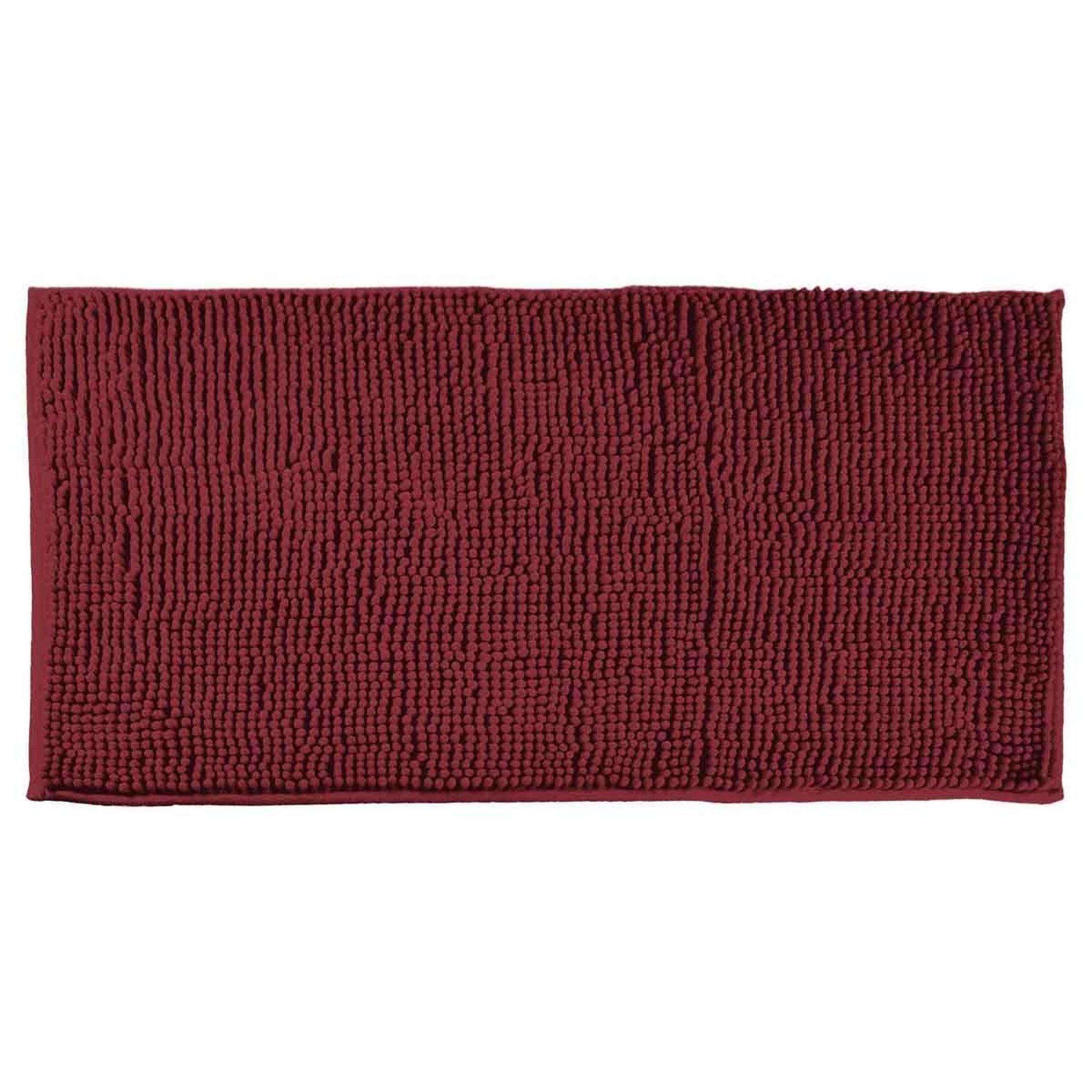 Douceur d'Intérieur Tapis de bain microfibre  sweety  50x120cm framboise