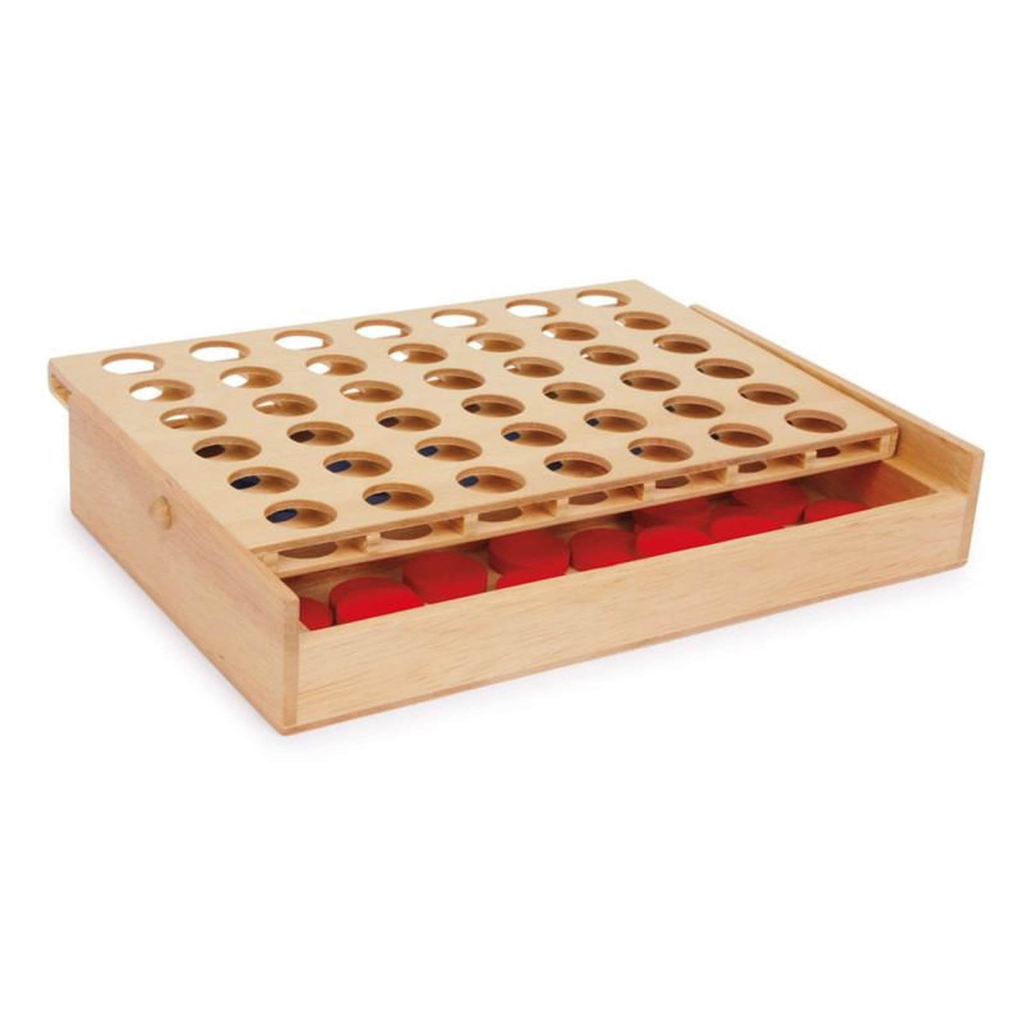 Voir la diapositive 3 : SMALL FOOT Small Foot - Four in a Line Travel Game Wood 3460