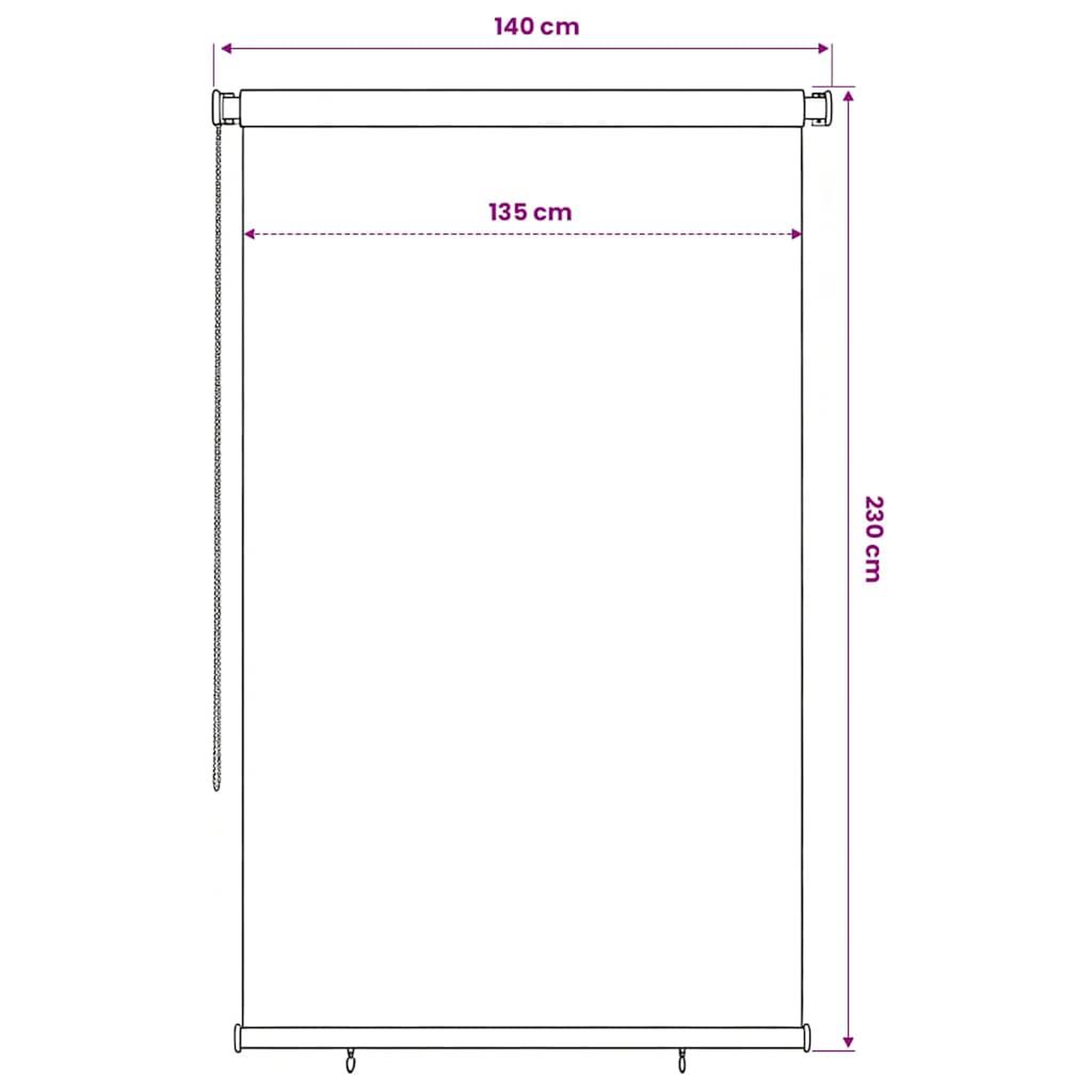 Voir la diapositive 6 : VIDAXL Store roulant d'exterieur 145 (l) x 230 (h) cm vert fonce hdpe