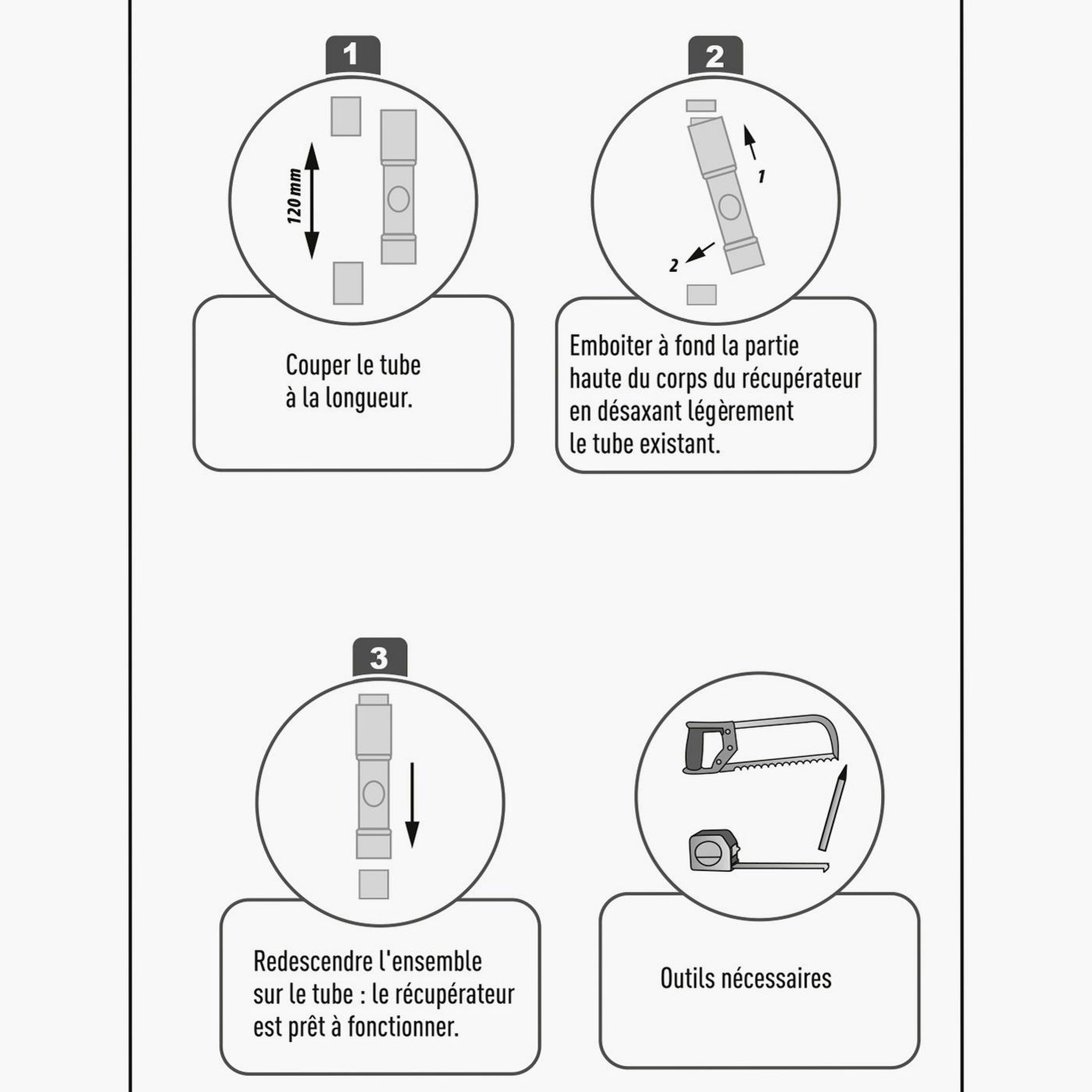 Voir la diapositive 6 : WERKAPRO Collecteur récupérateur d'eau de pluie ø 80mm werka pro