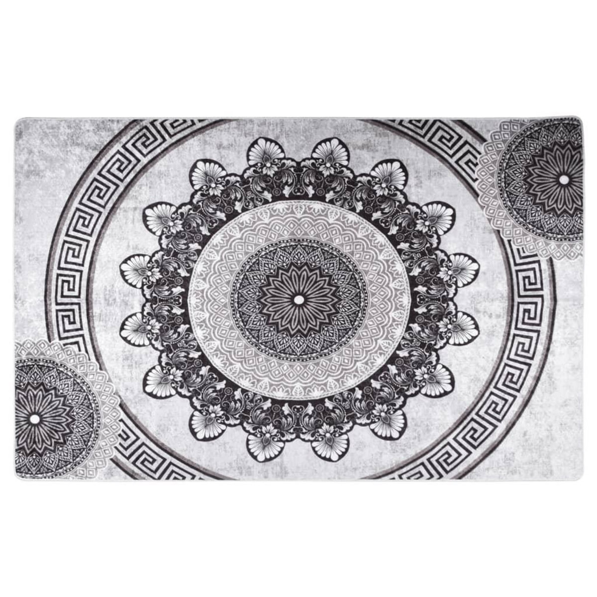 VIDAXL Tapis lavable antiderapant 80x150 cm Multicolore