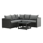 Paris Prix Salon de Jardin  Vamos  200cm Noir