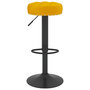 Voir la diapositive 4 : VIDAXL Tabourets de bar lot de 2 jaune moutarde velours