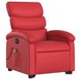 Voir la diapositive 3 : VIDAXL Fauteuil inclinable de massage electrique rouge similicuir