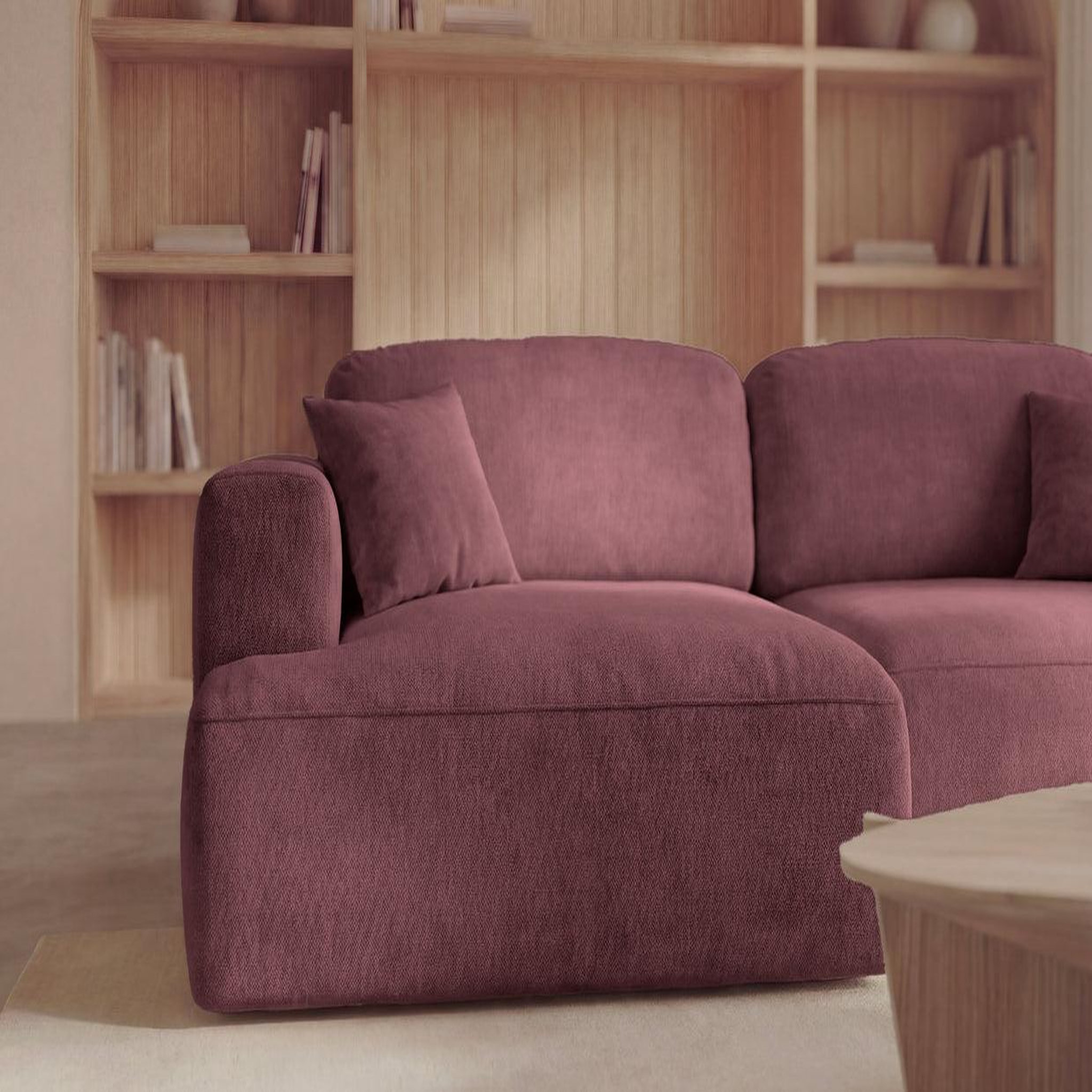 Voir la diapositive 4 : CASANOVA PARIS Chiara - canapé d'angle tissu velours