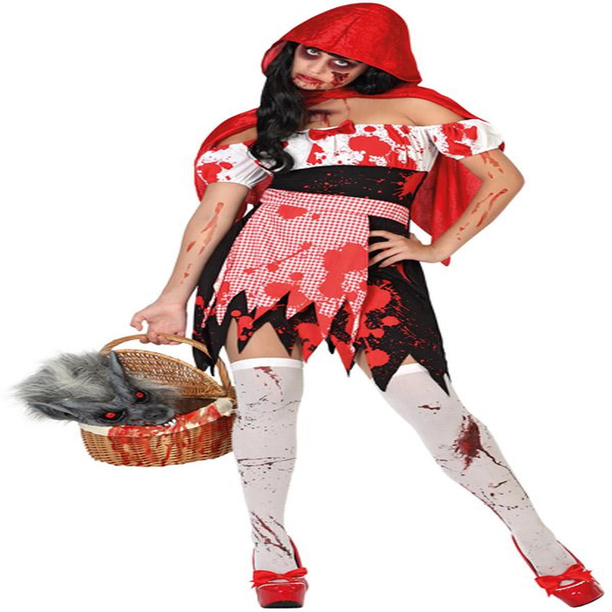 ATOSA Déguisement Chaperon Rouge Ensanglanté - Femme - M