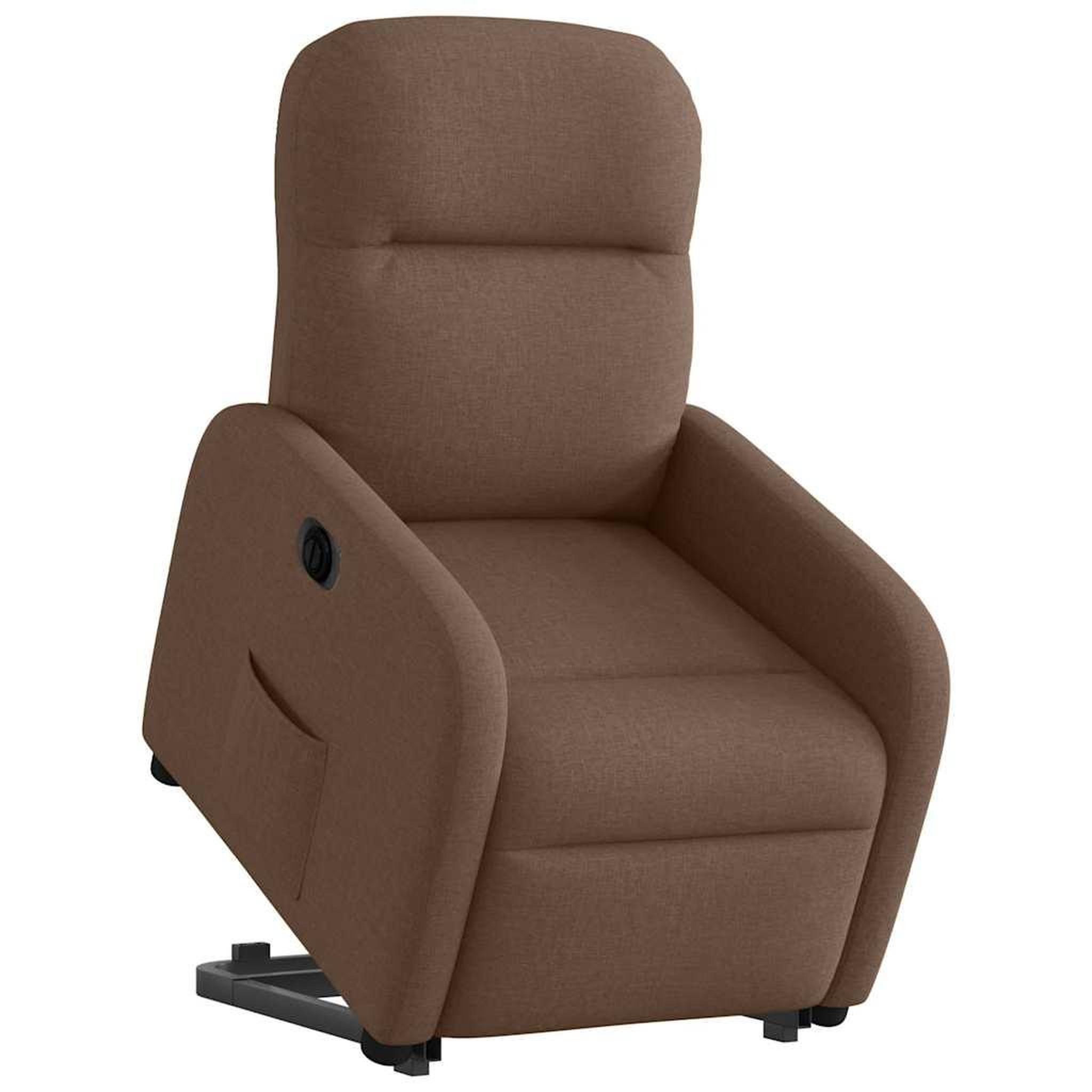 Voir la diapositive 3 : VIDAXL Fauteuil inclinable electrique marron tissu