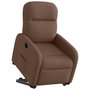 Voir la diapositive 3 : VIDAXL Fauteuil inclinable electrique marron tissu
