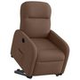 Voir la diapositive 3 : VIDAXL Fauteuil inclinable electrique marron tissu