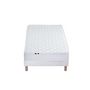 Voir la diapositive 4 : Ensemble Matelas Mousse Accueil Latex 3 Zones + Sommier 90x200 cm Blanc TOULON