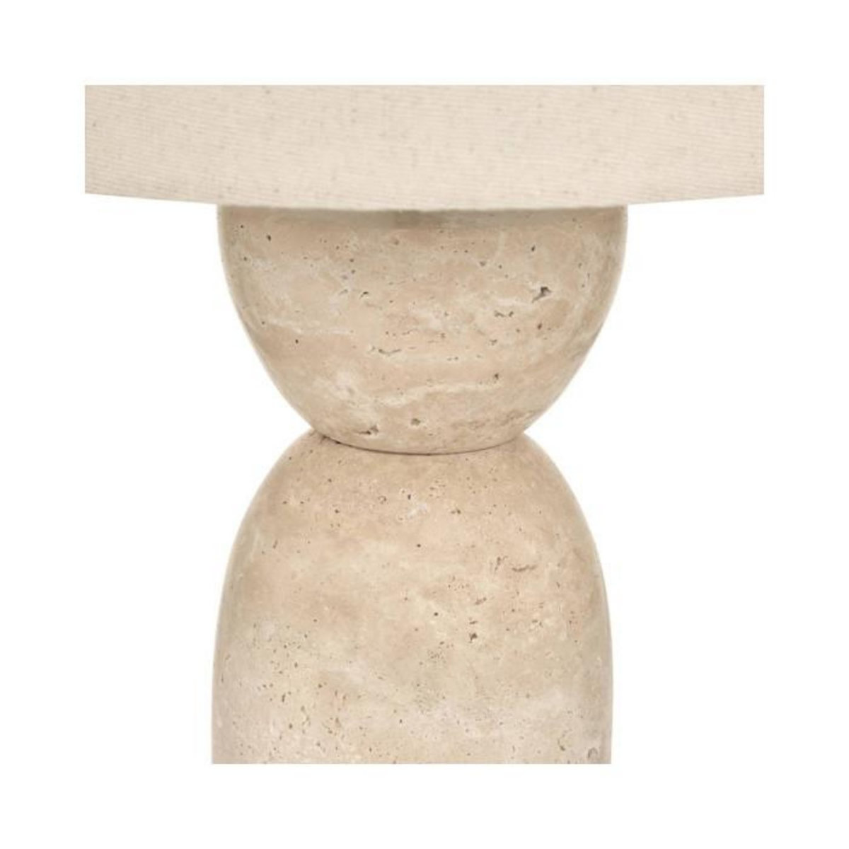 ATMOSPHERA Lampe à Poser en Travertin  Erin  47cm Beige