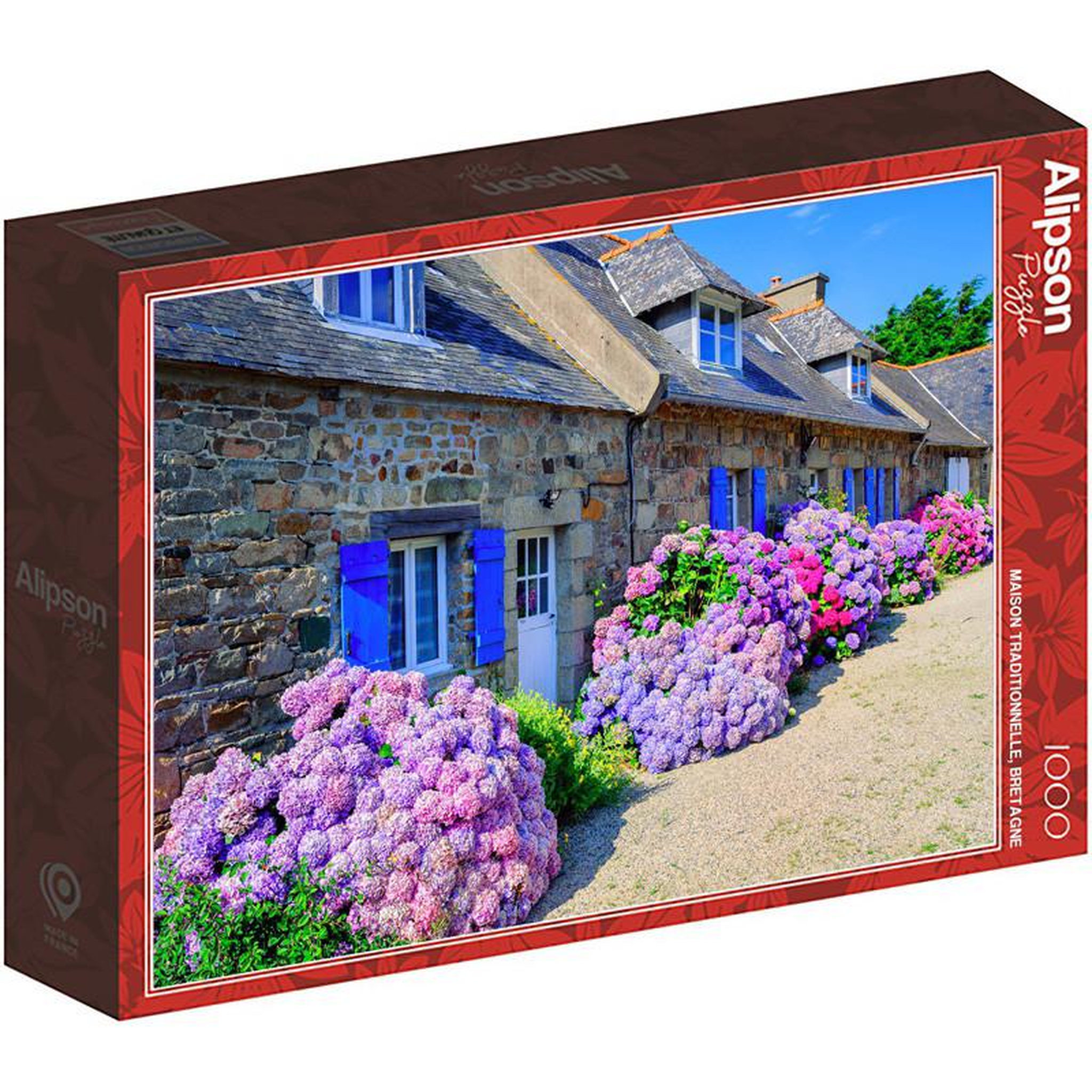 ALIZE Puzzle 1000 pièces Maison traditionnelle de Bretagne – Paysage breton – Adulte – Alizé