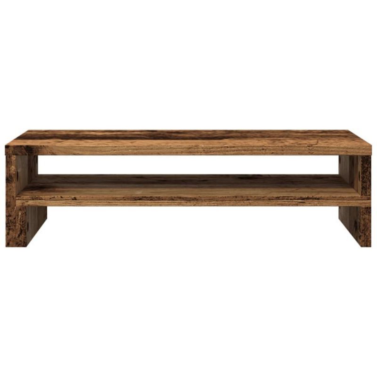 VIDAXL Support de moniteur vieux bois 54x22x15 cm bois d ingénierie