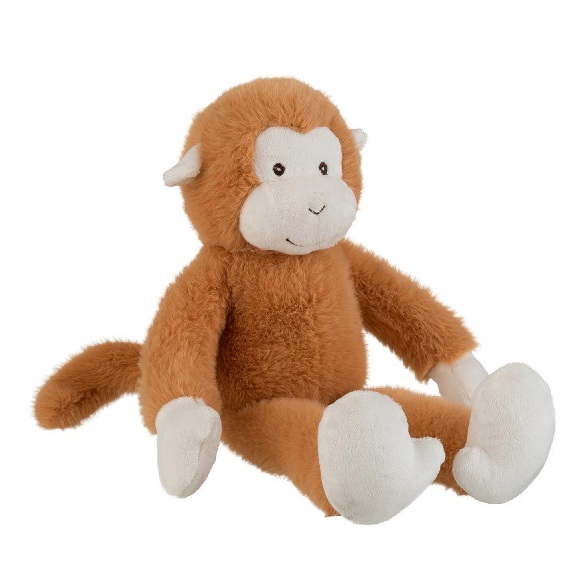 Voir la diapositive 1 : J-LINE Peluche Enfant  Singe  40cm Marron
