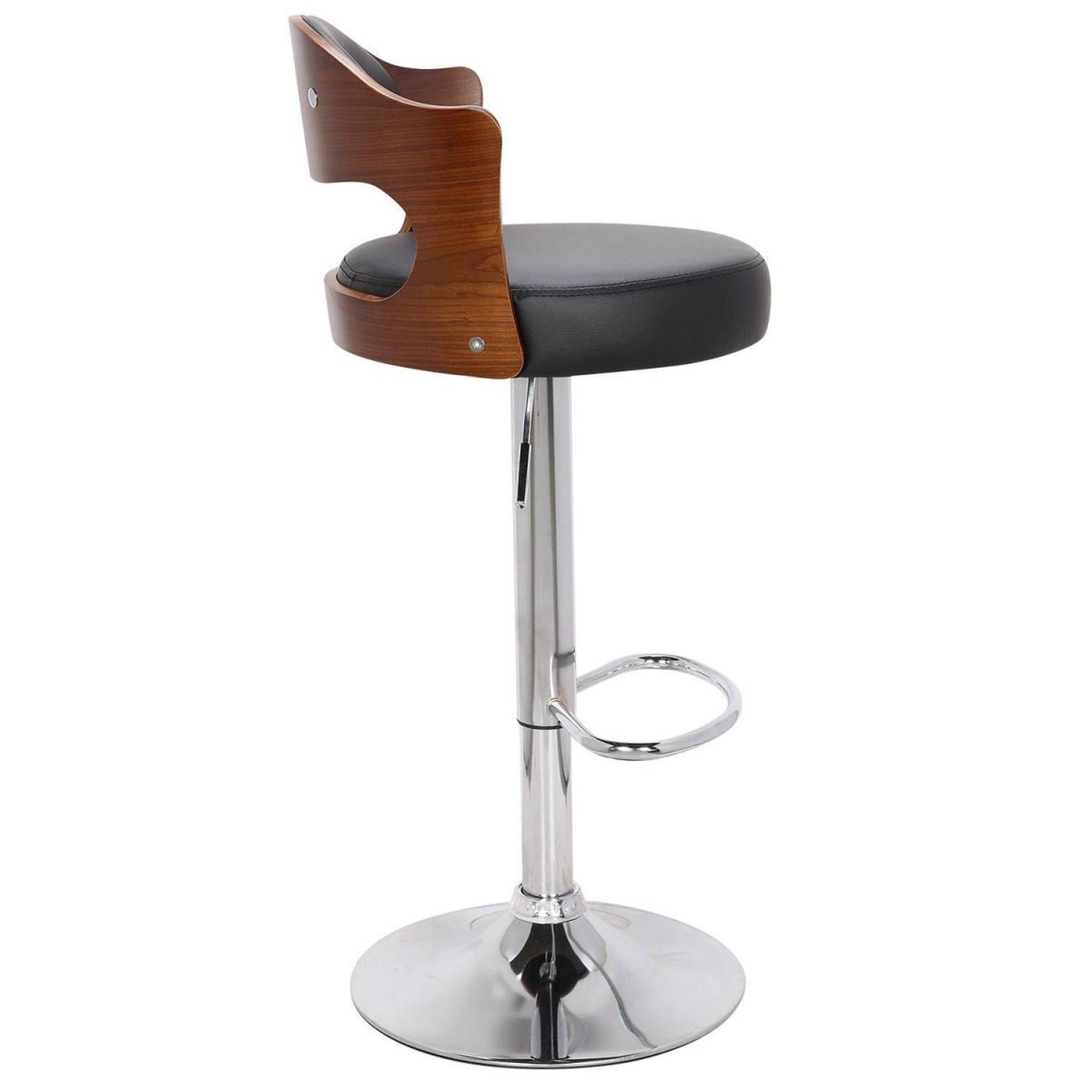Voir la diapositive 4 : Paris Prix Lot de 6 chaises de bar  wilson  90-110cm noir & marron
