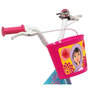 Voir la diapositive 3 : Vélo enfant - Modèle 14'' Princesse des sables pour enfant de 95/110 cm avec stabilisateurs - Panier avant - Porte poupée arrière - 2 freins