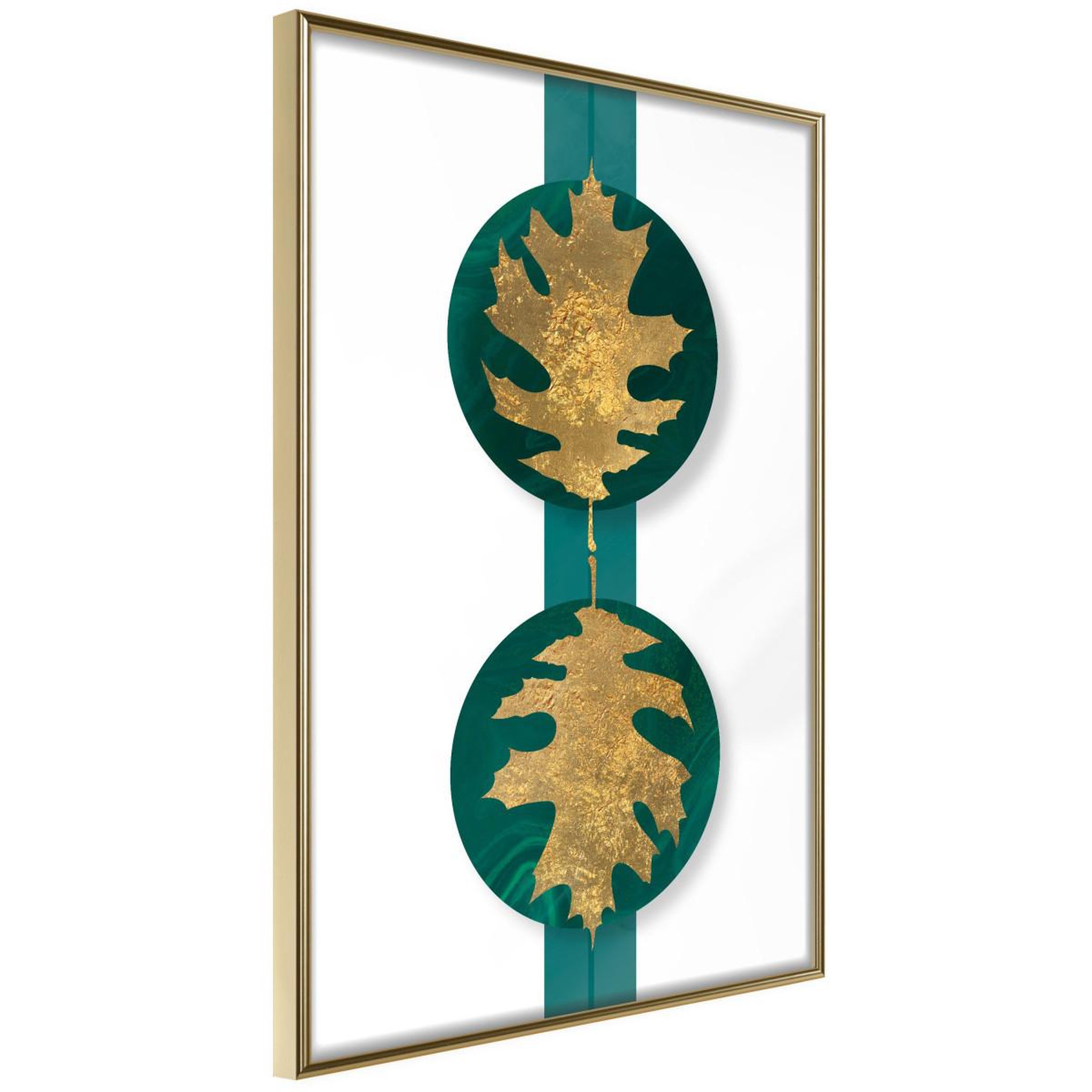Voir la diapositive 1 : Paris Prix Affiche murale encadrée  gilded oak leaves