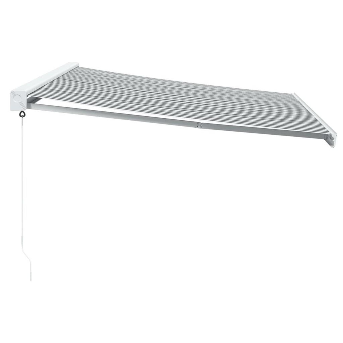 VIDAXL Auvent retractable anthracite et blanc 4,5x3 m tissu/aluminium