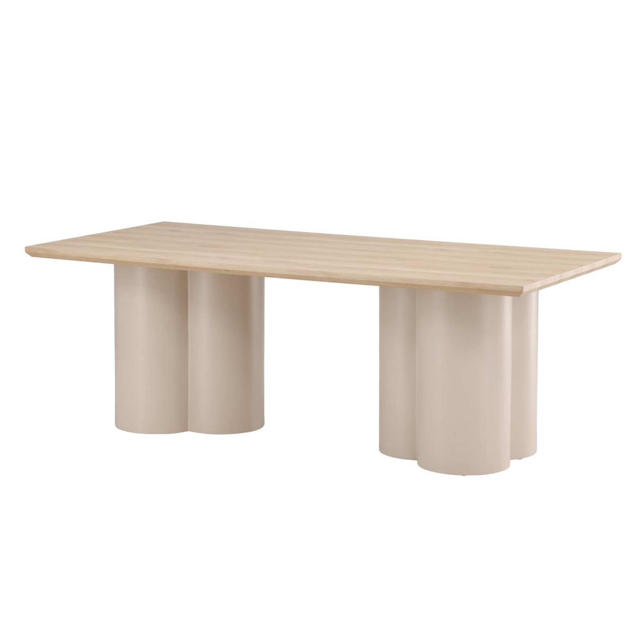 Voir la diapositive 4 : Paris Prix Table à manger design  olivia  210cm naturel & beige
