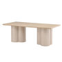 Voir la diapositive 4 : Paris Prix Table à Manger Design  Olivia  210cm Naturel & Beige