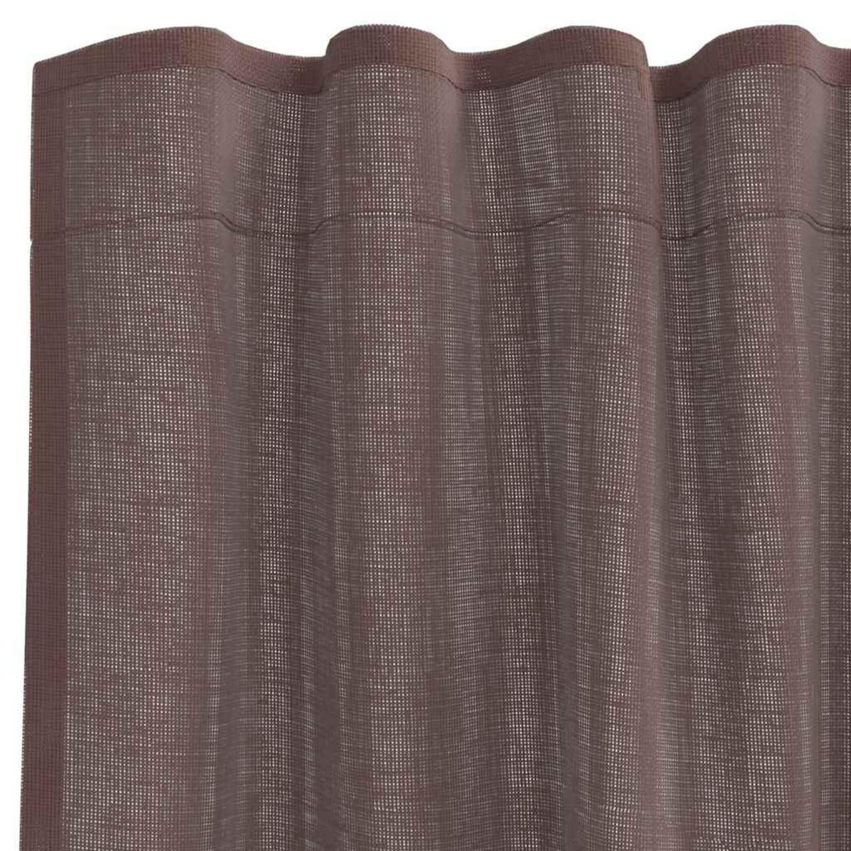 VIDAXL Rideaux en voile avec passants 2 pcs marron