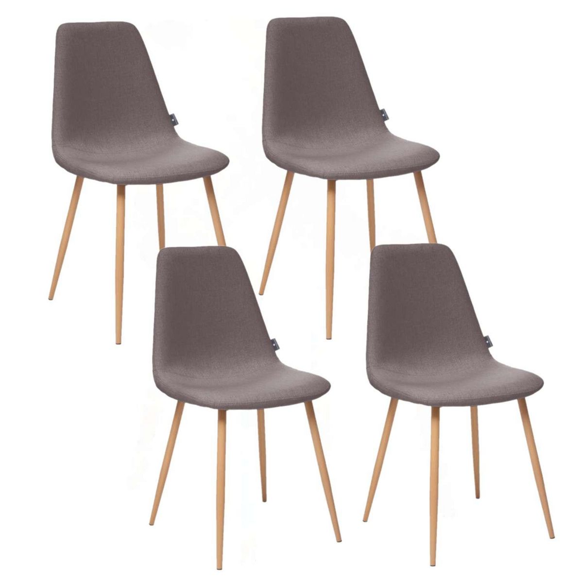ATMOSPHERA Lot de 4 - Chaise design scandinave Roka
