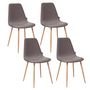 Voir la diapositive 1 : ATMOSPHERA Lot de 4 - Chaise design scandinave Roka