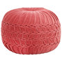 Voir la diapositive 1 : VIDAXL Pouf Velours de coton Design de sarrau 40 x 30 cm Rose
