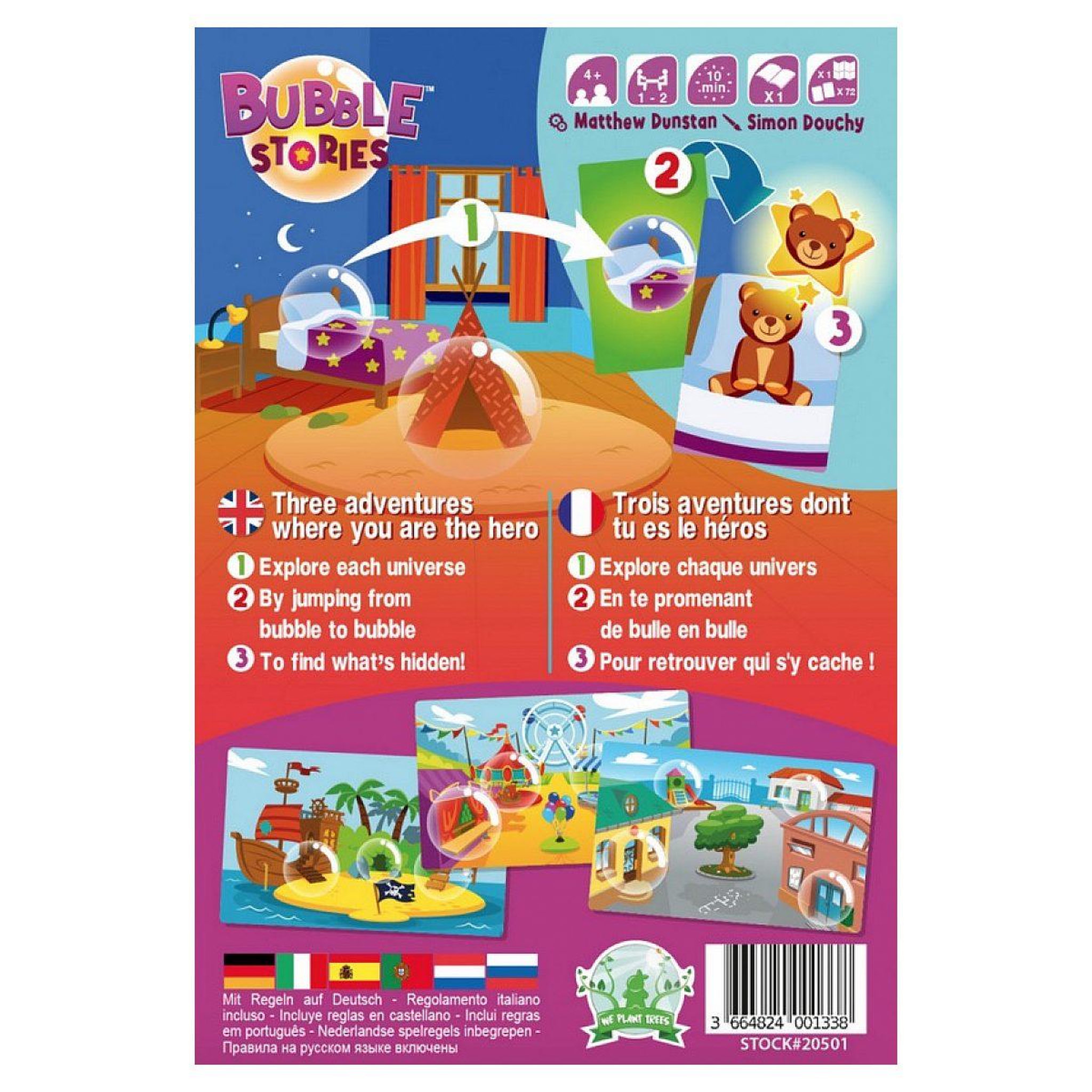 Voir la diapositive 2 : Blue orange Bubble Story escape game pour 4 ans