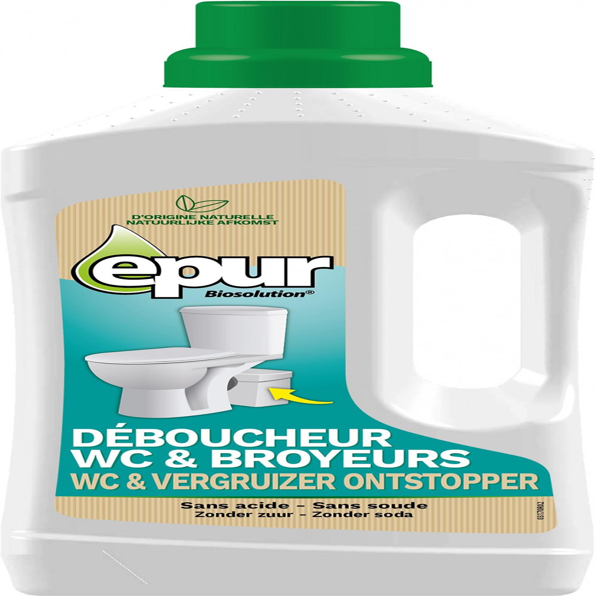 CENTRALE BRICO Déboucheur pour WC et broyeur EPUR, 1 l