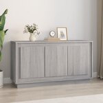 VIDAXL Buffet sonoma gris 102x35x55 cm bois d'ingenierie